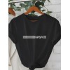 Erkek Kısa Kollu NASA Baskı Bisiklet Yaka T-shirt 158212