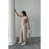 KETEN KENARLARI BİYELİ YELEK - PANTOLON TAKIM - Bej 162429 KETEN KENARLARI BİYELİ YELEK - PANTOLON TAKIM - Bej 162429