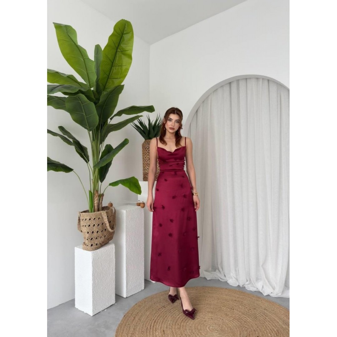 Dora Çiçek Detaylı Elbise - 161365 Dora Çiçek Detaylı Elbise - 161365