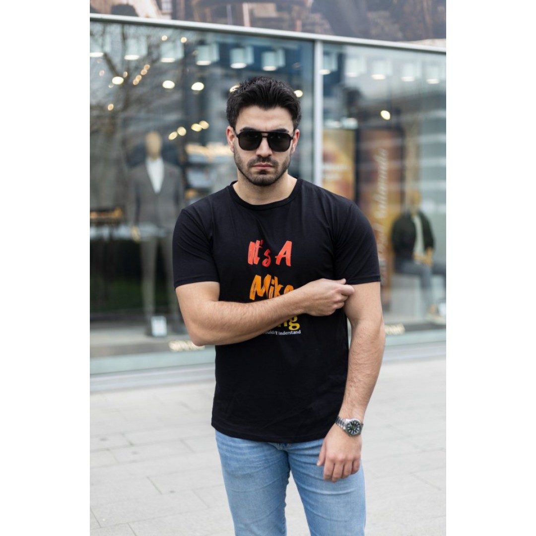 Erkek It Is A Mike Thing Baskılı Erkek T-shirt 141669 Erkek It Is A Mike Thing Baskılı Erkek T-shirt 141669
