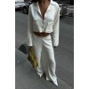 Nancy Kruveze Yaka Crop Takım 9954 - 25 155856 Nancy Kruveze Yaka Crop Takım 9954 - 25 155856
