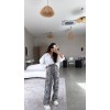 Kadın Saten Kumaş Leopar Desenli Pantolon 159952 Kadın Saten Kumaş Leopar Desenli Pantolon 159952