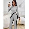 Kadın Uzun Kollu Bisiklet Yaka Asimetrik Kesim Bluz şardonlu Kaşkorse Bluz Ve Pantolon Ikili Takım 138755 Kadın Uzun Kollu Bisiklet Yaka Asimetrik Kesim Bluz şardonlu Kaşkorse Bluz Ve Pantolon Ikili Takım 138755