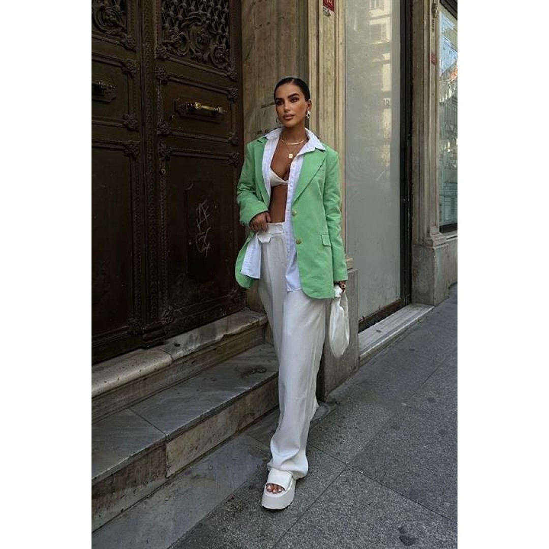 Agnes Blazer Keten Ceket 6105 155214 Agnes Blazer Keten Ceket 6105 155214
