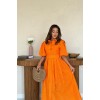 Oranj Pileli Balkon Elbise 163635 Oranj Pileli Balkon Elbise 163635