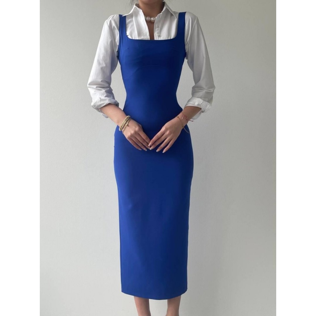 Calliope Kare Yaka Midi Boy Elbise - 158422 Calliope Kare Yaka Midi Boy Elbise - 158422