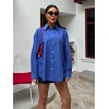 Klasik Oversize Poplin Gömlek 3421 158447