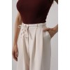 Pileli Bağcıklı Oversize Pantolon - Bej 162827 Pileli Bağcıklı Oversize Pantolon - Bej 162827