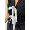 GOFRE BLUZ-PANTOLON TK KURDELE DETAYLI - Siyah 157341