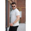 Erkek Dikey çizgili Ottoman Kumaş Kısa Kollu T-shirt 162319