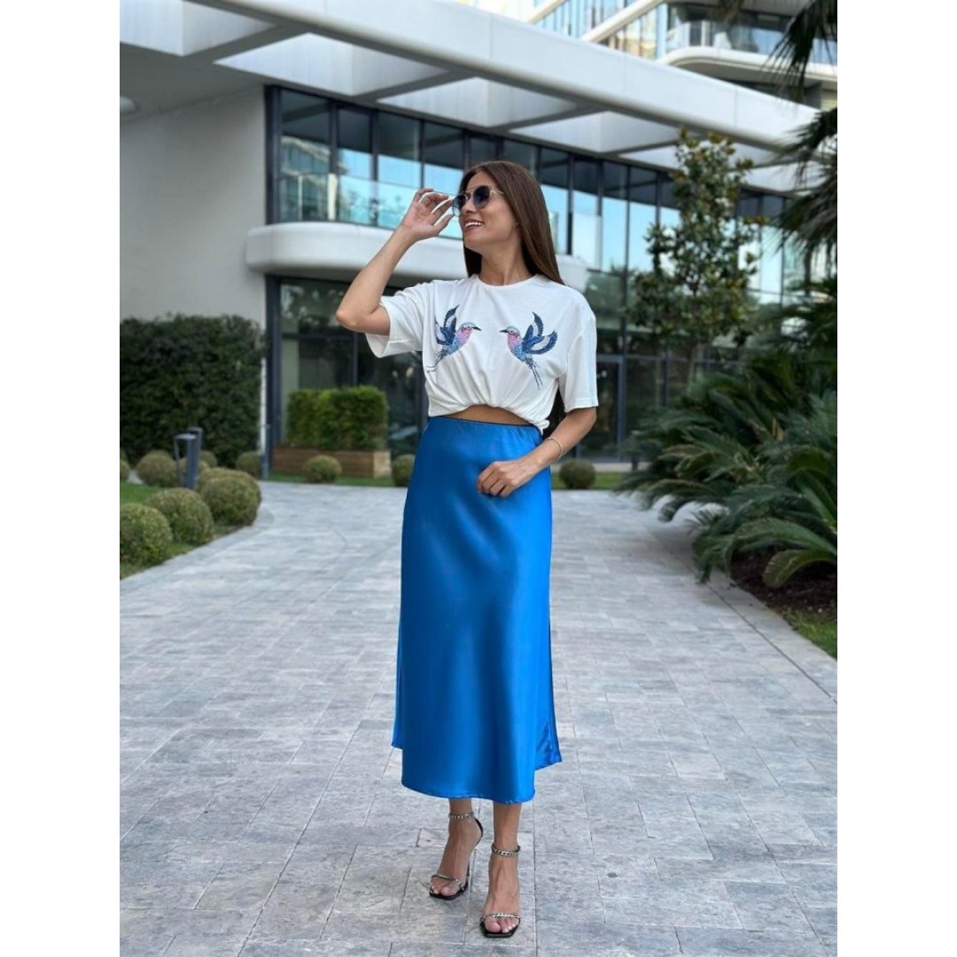 15806 Saten Etek - Saks