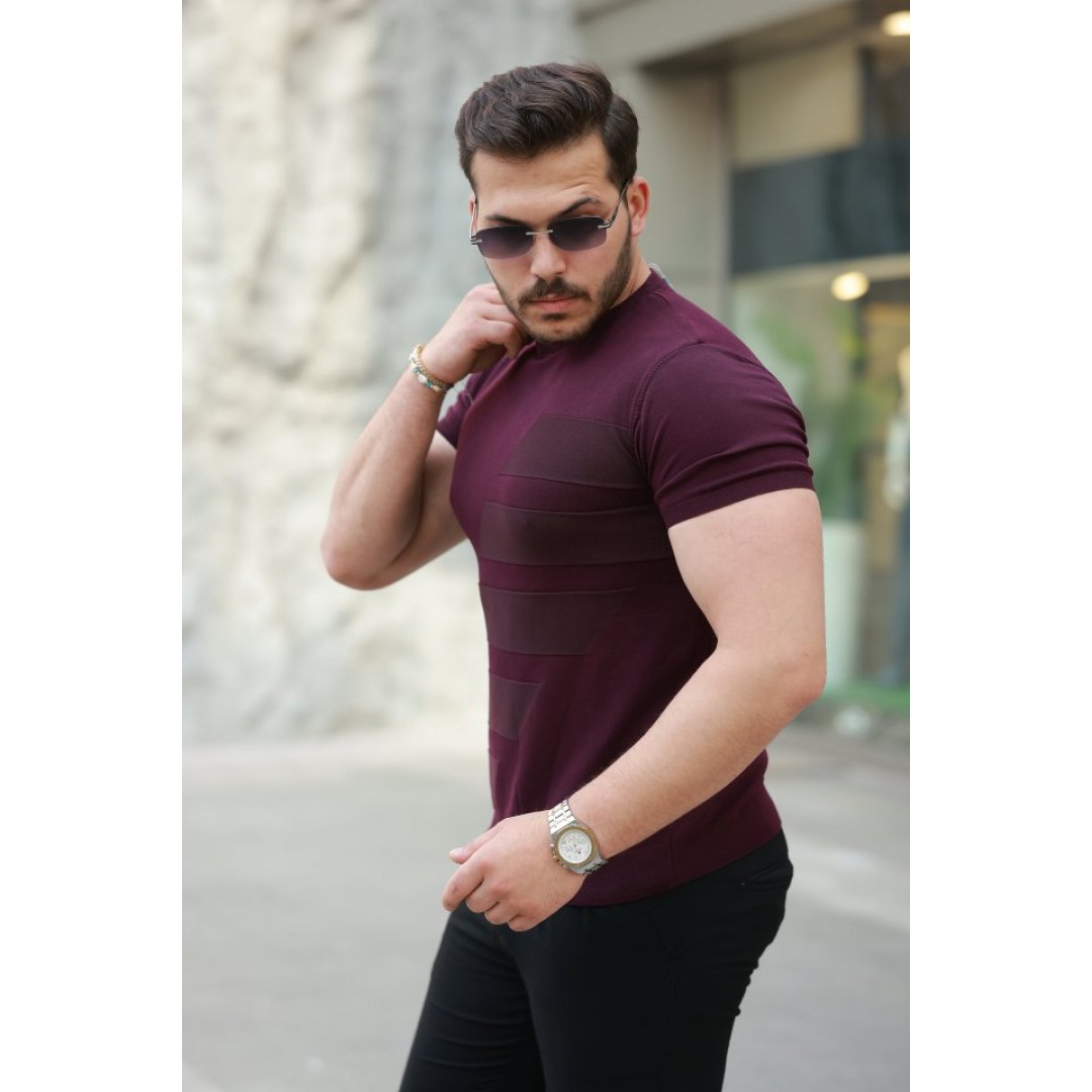 Erkek Bisiklet Yaka Kısa Kollu Tişört 163456 Erkek Bisiklet Yaka Kısa Kollu Tişört 163456