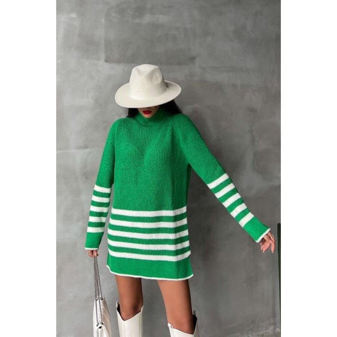 Palgen Çizgili Oversize Kazak 1195-09 155778 Palgen Çizgili Oversize Kazak 1195-09 155778
