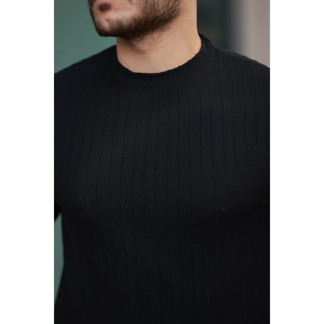 Erkek Kısa Kollu örgü Kumaş Bisiklet Yaka T-shirt 157302 Erkek Kısa Kollu örgü Kumaş Bisiklet Yaka T-shirt 157302