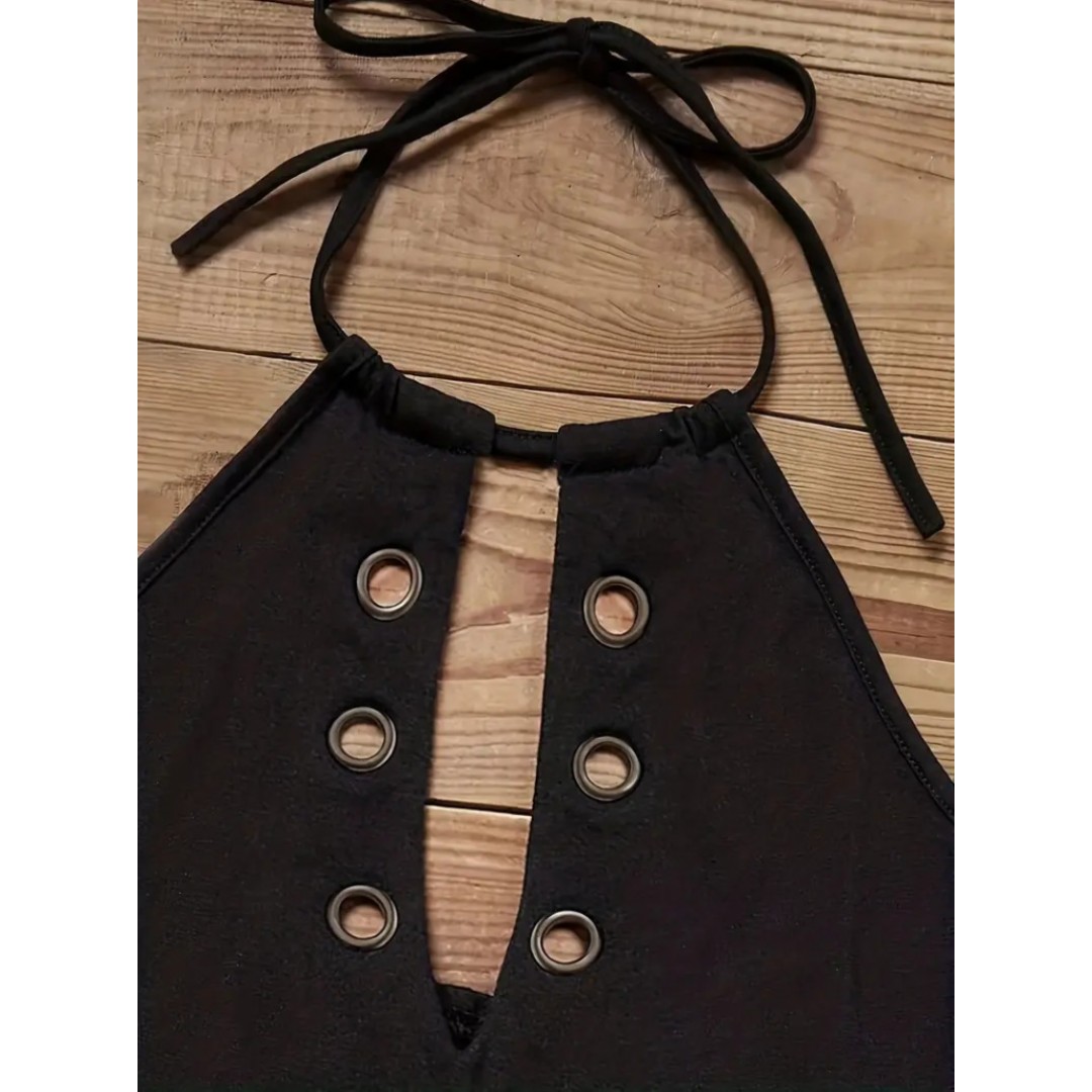 Kadın Kuş Gözü Ve Dekolte Detay Boyundan Bağlamalı Viskon Bluz 113037 Kadın Kuş Gözü Ve Dekolte Detay Boyundan Bağlamalı Viskon Bluz 113037