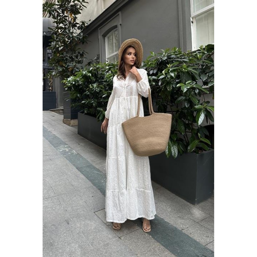 Kimberly Fistolu Uzun Elbise 2442-08 155836