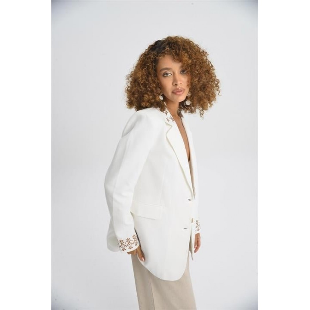 Leomie Nakışlı Blazer Ceket 6106 155209 Leomie Nakışlı Blazer Ceket 6106 155209