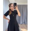 Kadın Kısa Kollu Bisiklet Yaka Maksi Boy Ithal Krep Elbise - 159841 Kadın Kısa Kollu Bisiklet Yaka Maksi Boy Ithal Krep Elbise - 159841