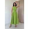 Fıstık Yeşili Halter Yaka Kloş Elbise - 153982 Fıstık Yeşili Halter Yaka Kloş Elbise - 153982
