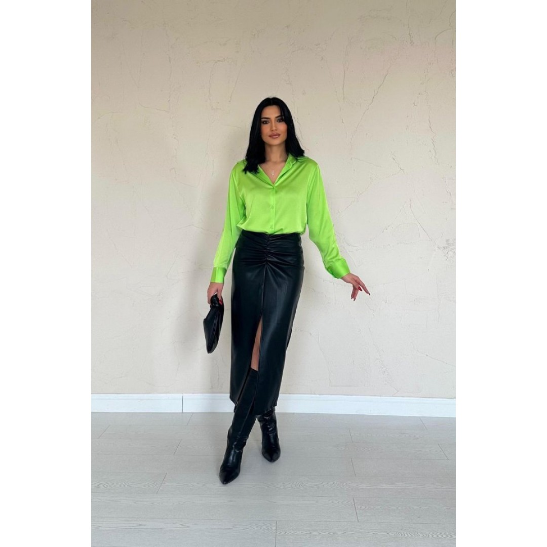 Neon Saten Gömlek 149452