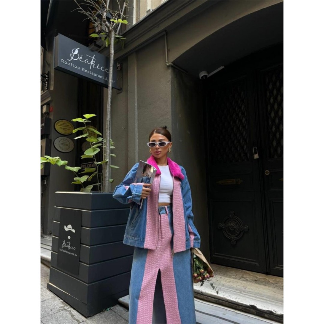CHANEL GARNİLİ KOT MONT - Fuşya 151711 CHANEL GARNİLİ KOT MONT - Fuşya 151711