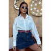 Alicia Papatya Nakışlı Gömlek 3389-08 155249 Alicia Papatya Nakışlı Gömlek 3389-08 155249
