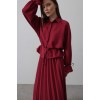 Bel Detaylı Bluz Pileli Etek - Bordo 152345 Bel Detaylı Bluz Pileli Etek - Bordo 152345