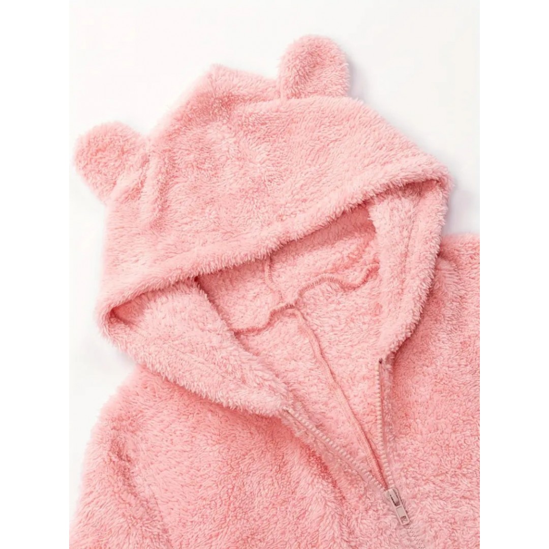 Kadın Uzun Kollu Kapüşonlu Tavşan Kulak Detaylı Peluş Tulum 137046 Kadın Uzun Kollu Kapüşonlu Tavşan Kulak Detaylı Peluş Tulum 137046
