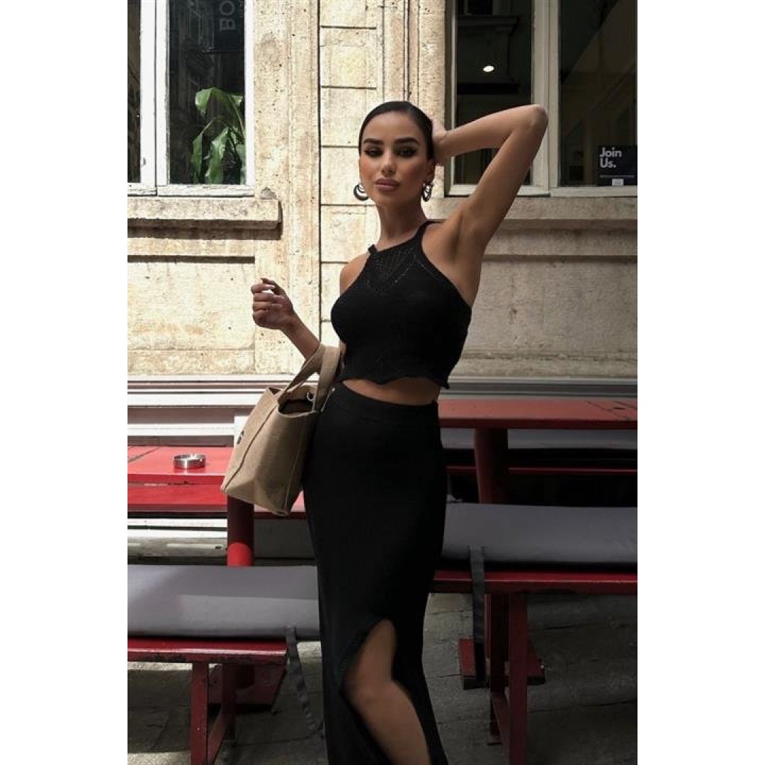Elena Yırtmaç Detay Crop Takım 9834 155114 Elena Yırtmaç Detay Crop Takım 9834 155114