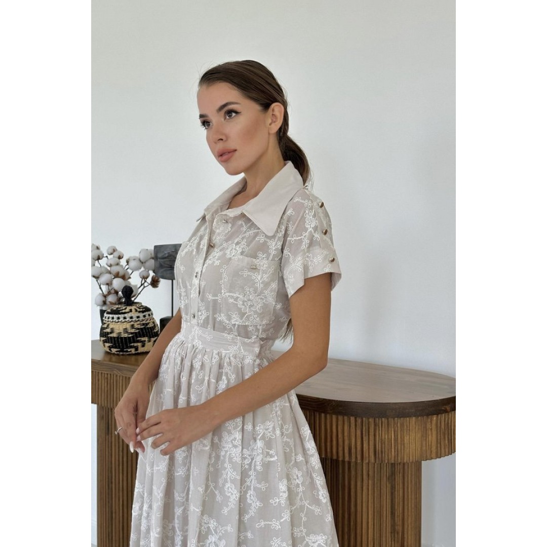 Bej Gömlek Ve Etek Takım 152318 Bej Gömlek Ve Etek Takım 152318
