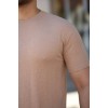 Erkek Ağaç Kabuğu Desenli Kısa Kollu T-shirt 161249