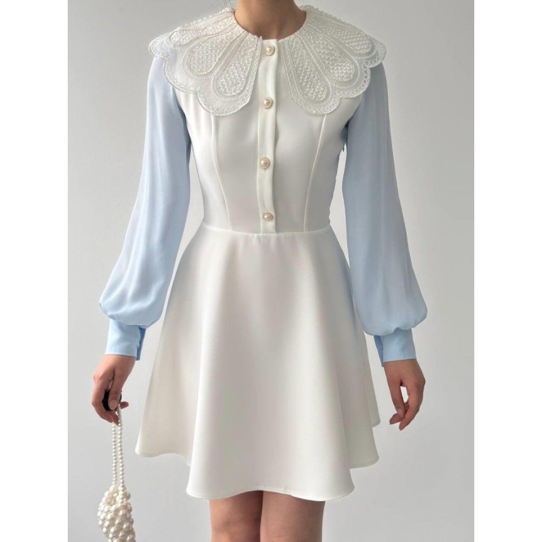Asıo Bebe Yaka Elbise - 153531 Asıo Bebe Yaka Elbise - 153531