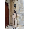 ÇİZGİLİ BLUZ - PANTOLON TAKIM - Bej 153606 ÇİZGİLİ BLUZ - PANTOLON TAKIM - Bej 153606