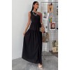 Tek Omuzlu Pile Detay Maxi Elbise 2895 160562 Tek Omuzlu Pile Detay Maxi Elbise 2895 160562