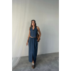TENCEL YELEK - YIRTMAÇLI ETEK TAKIM - İndigo 159986 TENCEL YELEK - YIRTMAÇLI ETEK TAKIM - İndigo 159986