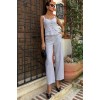 Kalın Askılı Bluz Pantolon Keten Takım 10187 160569