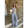 Vesna Keten Çizgili Crop Takım 9806-0025 155149 Vesna Keten Çizgili Crop Takım 9806-0025 155149
