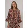 Fiyonk Bağlamalı Brode Bluz - Kahve 162572 Fiyonk Bağlamalı Brode Bluz - Kahve 162572