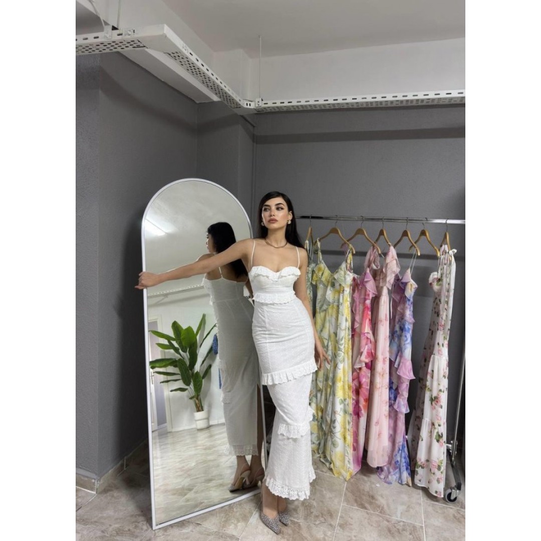 Lere Ip Askılı Elbise - 160136 Lere Ip Askılı Elbise - 160136