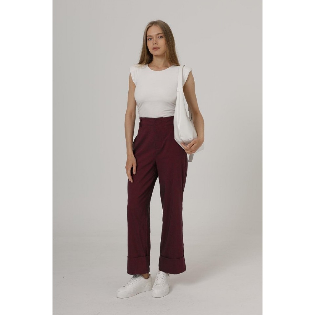 Duble Paça Pantolon - Bordo 162581 Duble Paça Pantolon - Bordo 162581