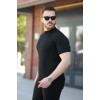 Erkek Bisiklet Yaka örgü Desenli Kısa örme Triko Kısa Kollu T-shirt 161507