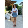 Cecile Denim Mini Etek 4015-17 155805