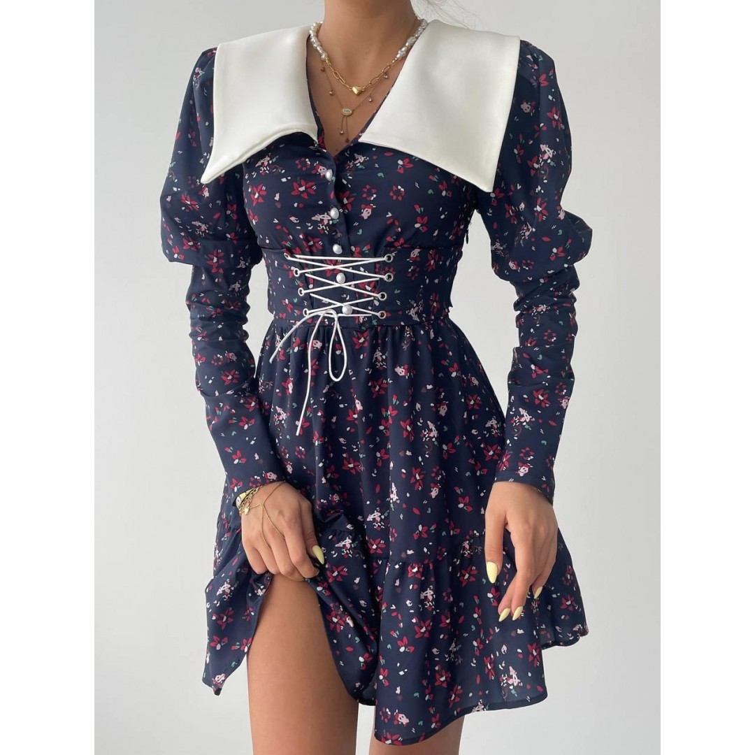 Dreamy İp Detaylı Mini Elbise - 147225 Dreamy İp Detaylı Mini Elbise - 147225