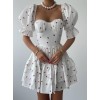 Beyaz Mini Elbise - 147073
