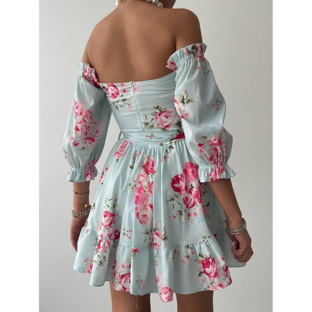 Rucka Belden Bağlamalı Mini Elbise - 147087 Rucka Belden Bağlamalı Mini Elbise - 147087