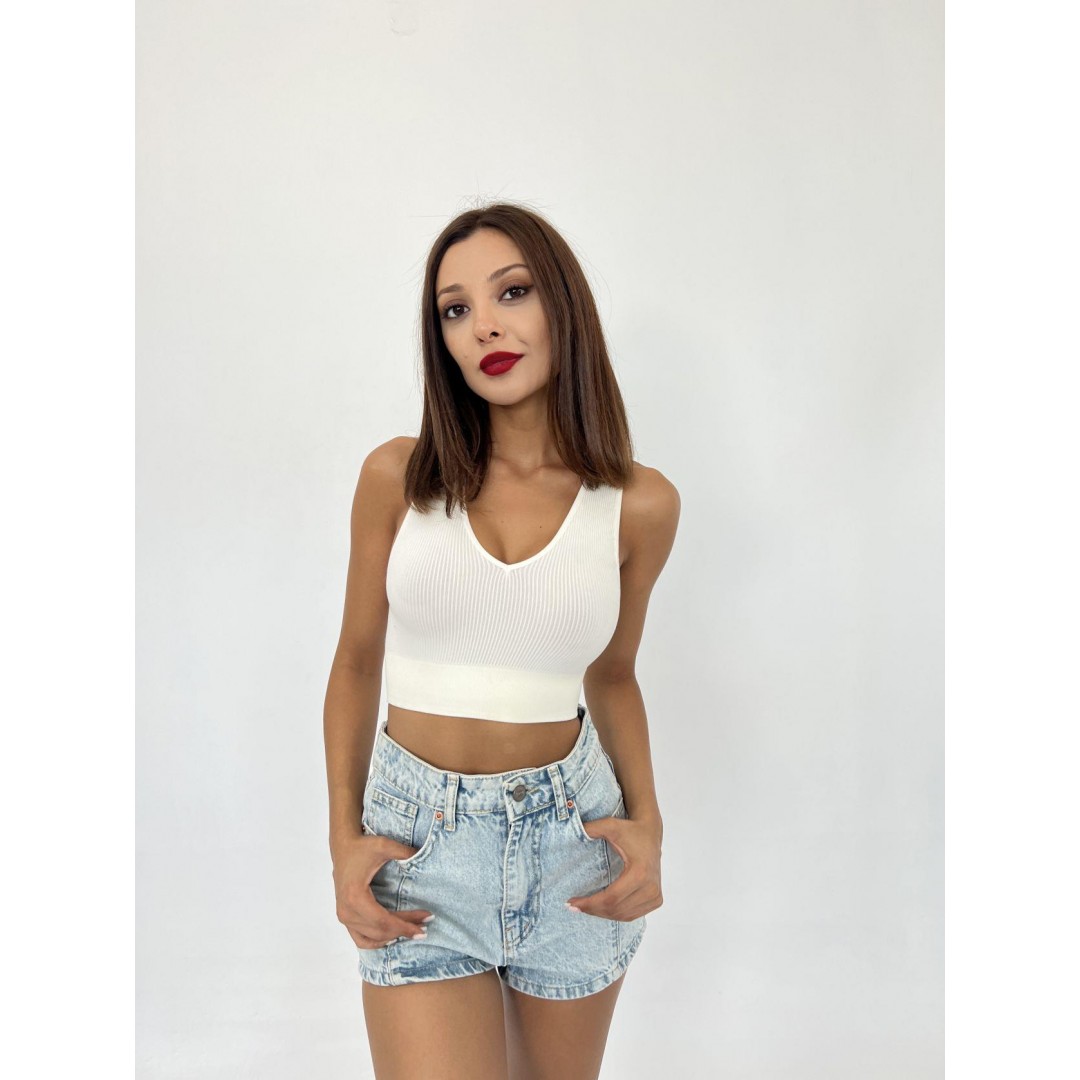 15543 RİPLİ V YAKA BRA-EKRU 142815 15543 RİPLİ V YAKA BRA-EKRU 142815