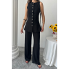 KETEN YELEK - PANTOLON TAKIM - Siyah - 162432 KETEN YELEK - PANTOLON TAKIM - Siyah - 162432