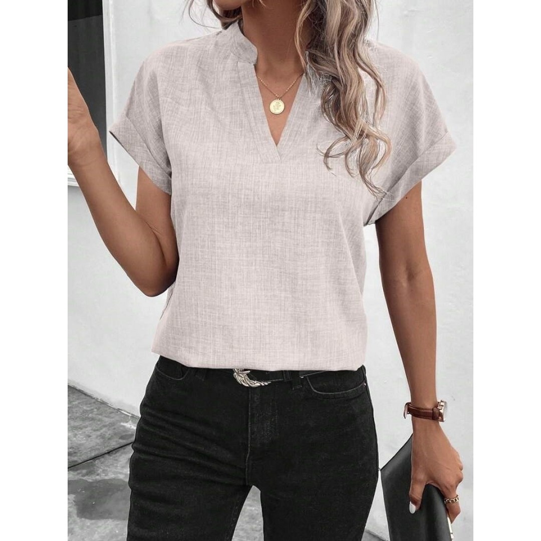 Kadın Kısa Kollu Hakim Yaka Sofya Bluz 157384 Kadın Kısa Kollu Hakim Yaka Sofya Bluz 157384