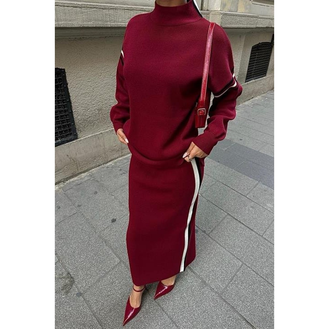 Etekli Spor Çizgili Takım 9991 158393 Etekli Spor Çizgili Takım 9991 158393