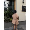 JAKARLI KİMONO - ŞORT TAKIM - Bej - 150072 JAKARLI KİMONO - ŞORT TAKIM - Bej - 150072